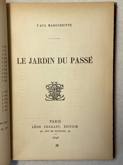 null Margueritte, Paul Le jardin du passé. Édité à Paris chez Léon Chailley en 1896....