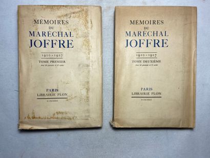 null ANONYME Mémoires du maréchal Joffre (1910-1917). Édité à Paris par la Librairie...