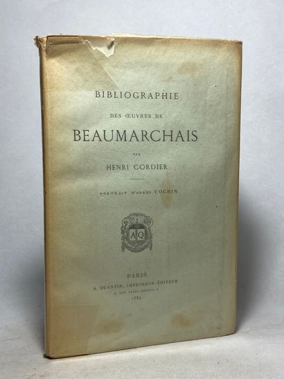 null Cordier, Henri Bibliographie des œuvres de Beaumarchais. Édité à Paris chez...