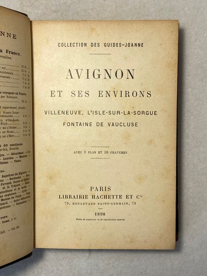 null ANONYME Avignon et ses environs. Villeneuve, L'Isle-sur-la-Sorgue, Fontaine...