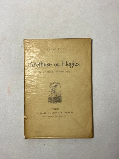 null Lély, Gilbert Aréthuse ou Élégies. Édité à Paris à la Librairie Alphonse Lemerre...