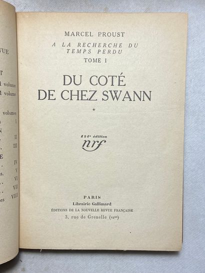 null Proust, Marcel À la recherche du temps perdu : Du côté de chez Swann (2 volumes)...