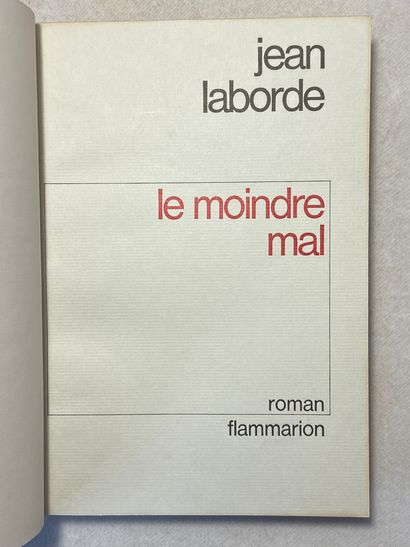 null Laborde, Jean Le moindre mal. Édité à Paris chez Flammarion en 1970. In-4 demi-maroquin...