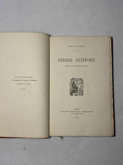 null Blanchard, René Pierre Guiffort. Drame en neuf tableaux, en vers. Édité à Paris...