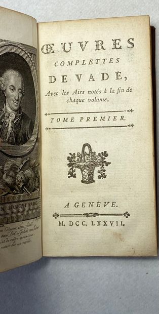 null Vadé Œuvres complètes de Vadé. Édité à Genève en 1777. Sans mention d'éditeur....