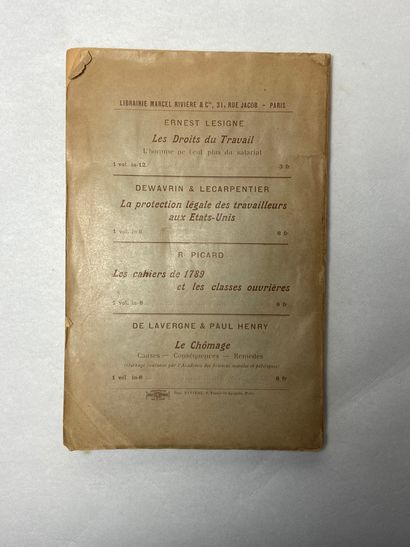 null Parod, René Nous gagnons moins qu'en l'An 1500 ! "Étude sur le Travail et le...