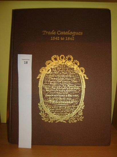 CROM, Theodore R Trade Catalogues 1542-1842, Melrose 1989. In -4°, pp. xii + 392,...
