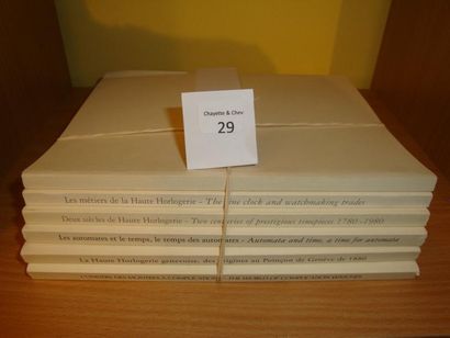 null [HAUTE HORLOGERIE]. Six volumes des publications pour les salons, 1995 à 2001....