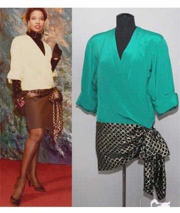 Jean PATOU Haute Couture par Christian LACROIX (automne-hiver 1985/86) Modèle "FLASH"...