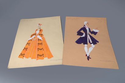 Lucien BERTAUX (1905-?)
Deux projets de costumes...