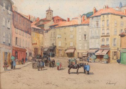 Léon Eugène LAMBERT (1865-1936)
Place du...