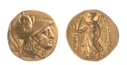 GRÈCE Macédoine, Alexandre III (336-323). Statère d'or (8,55 g.) frappé à Sidé, à...