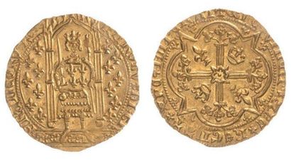 null CHARLES V (1364-1380). Franc à pied. Dy 360. Provenance: Drouot 30.3.2004, n°...