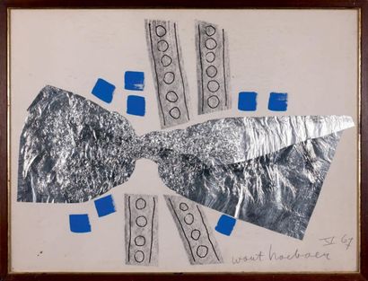 Wout HOEBOER (1901- 1983) La cravate
Collage et peinture sur carton marouflé sur...