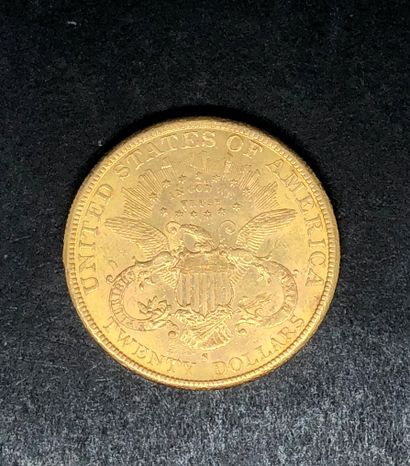 null USA
Une pièce de 20 Dollars or Liberty head 1882
Poids: 33.5 g