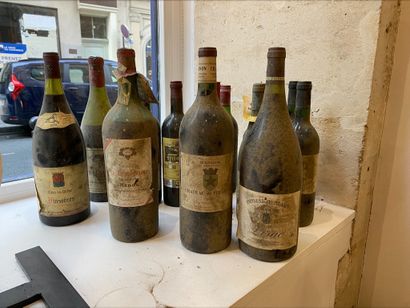 null 7 bouteilles et 5 Magnums A VANDRE EN L'ETAT Ch. PIBARNON 1995 - Bandol etc...