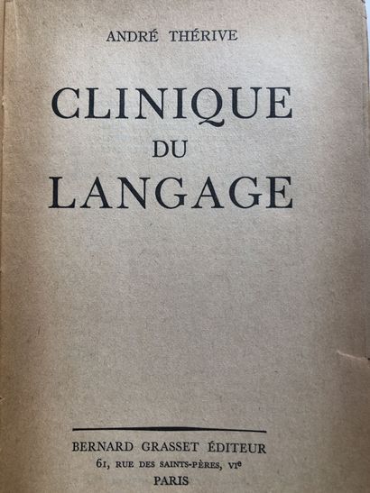 Thérive, André. Clinique du Langage. Édité...