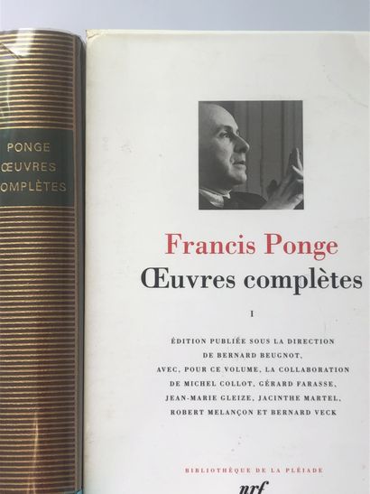Ponge, Francis. Oeuvres complètes, I. Édité...