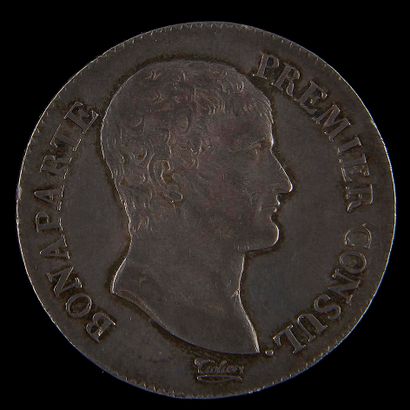 null CONSULAT.
5 francs Bonaparte, an 12 Paris. G. 577.
 TTB