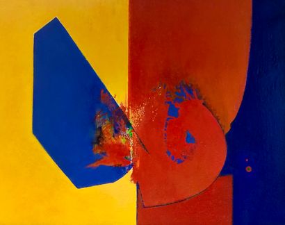 null Philippe DEVE (1937-2012)
Composition rouge, jaune et blue
Acrylique sur panneau...