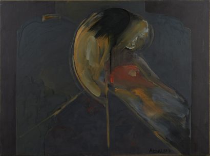 null Enrique ARNAL (1932 - 2016)
"Caracoles" ou composition en jaune, rouge et noir
Série...