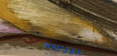 null Eska KAYSER (1936-)
La tache jaune
Toile, signée en bas vers la droite
47 x...