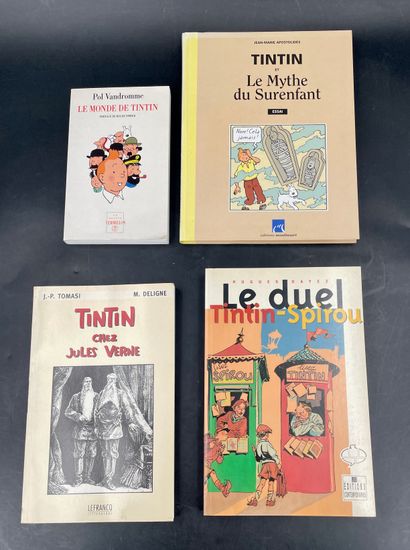  HERGÉ - TINTIN : DOCUMENTATION : Paul Vandromme, Le monde de Tintin, La petite Vermillon,... Gazette Drouot