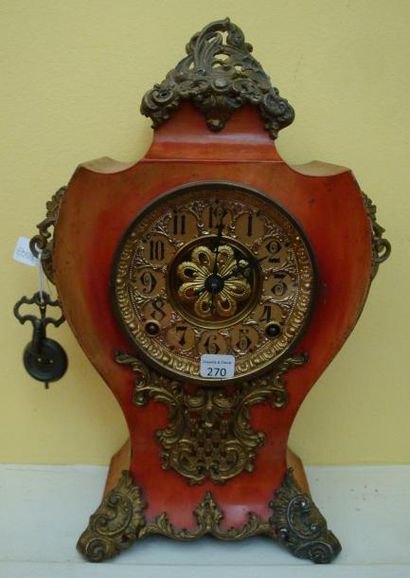 null Pendule de cheminée américaine signée "F. Kroeber Clock Co sole Manufacturers",...