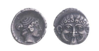 null MACEDOINE, Néapolis (411-350). Hémidrachme (1,74 g) à la tête de Gorgone de...