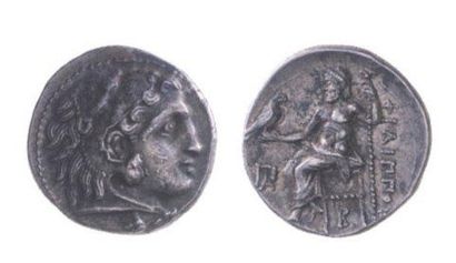 null MACEDOINE, Philippe III. (4,38 g). Drachme aux types d'Alexandre III. Super...