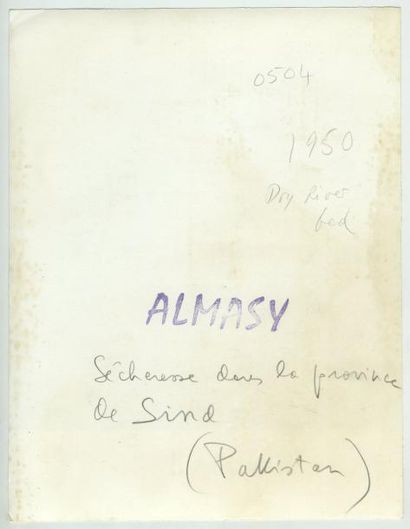 Paul ALMASY Sécheresse au Pakistan, vers 1960. Tirage argentique d'époque, 19,5 x...