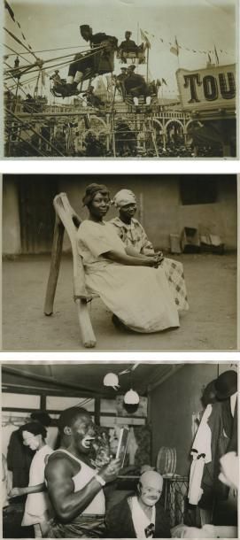 null Négritude - Intégration, 1930-1950. Neuf photographies d'époque, de 16,4 x 14,1...