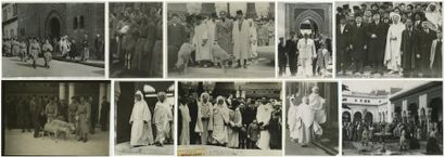 null Mosquée de Paris. Douze photographies 1930-1939. Tirages argentiques d'époque,...