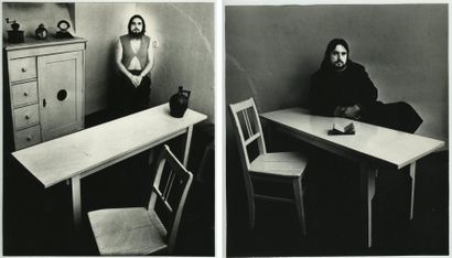 Jifi HORAK (Tchécoslovaquie) «Filosof» et «Das letzt Abendessen», vers 1970. Deux...