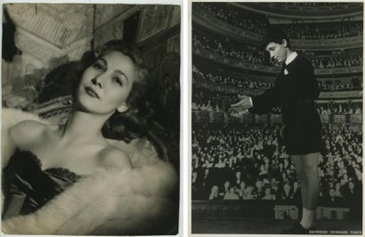 Raymond Voinquel Neuf photographies vers 1950. Tirages argentiques d'époque, de 13,2...