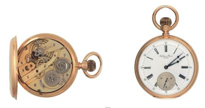 null Chronomètre de poche avec petite seconde signé 'Alphonse Pavid, Genève, No 1958',...