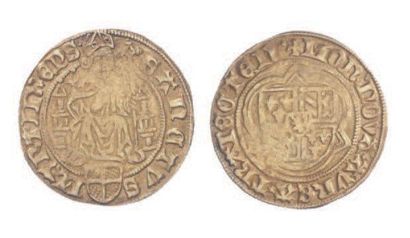 null PAYS BAS. Utrecht, David de Bourgogne (1455-1496). Florin au Saint Martin. ...