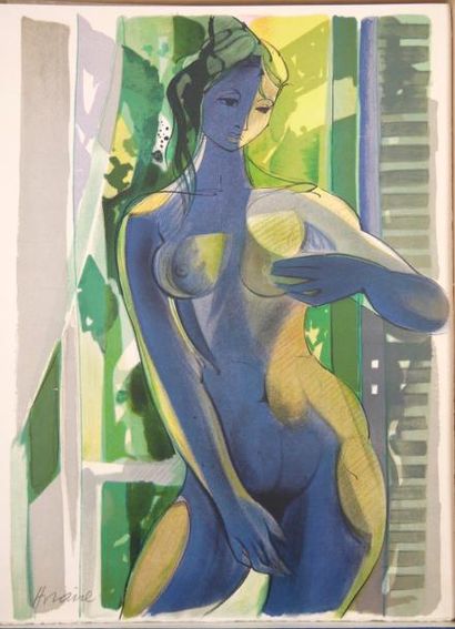 LANOUX (Armand) Femmes. Nice, La Diane française, 1972. Grand in-4, en feuilles,...