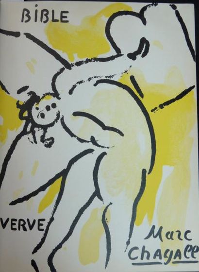 CHAGALL (Marc) Bible. Paris, Éditions de la Revue Verve, 1956. Grand in-4, cartonnage...