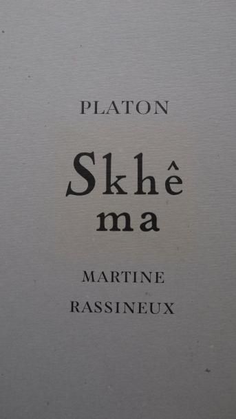 Martine RASSINEUX Platon, «skhêma», 12 eaux fortes sur cuivre, Slogans Collection,...