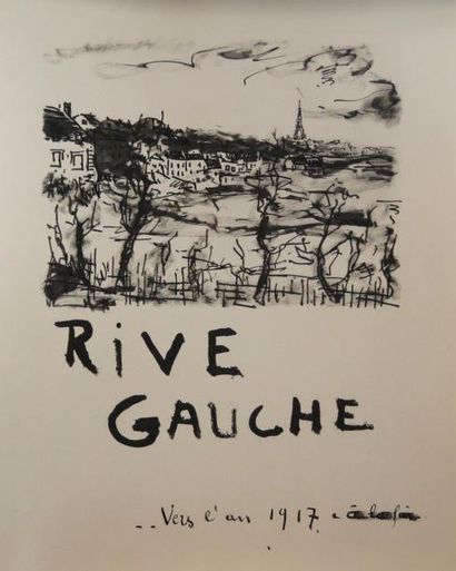 SALMON (André) Rive gauche... Paris, Chez l'Auteur, 1951. In-4, en feuilles, emboîtage....