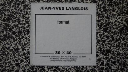 Jean-Yves LANGLOIS Format, Collections de porte-folios 30x40, exemplaire n° 3/ 5,...
