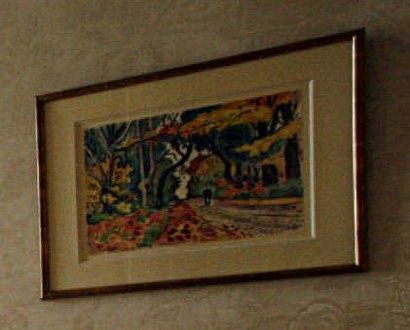 Henri de SAINT-DELIS (1878-1949) Le sous-bois Aquarelle sur papier Signée en bas...