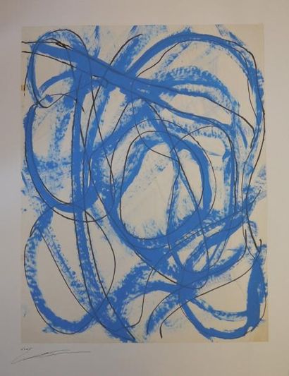 ANDRÉ GAUTRONNEAU (1920 - 2008) Gouache sur papier, signée et datée, env. 65 x 50...