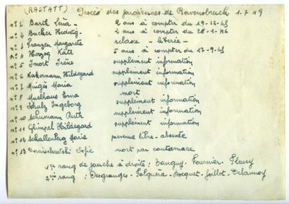 ANONYME Procès des gardiennes du camp de Ravensbruck, 1er juillet 1949. Tirage argentique...