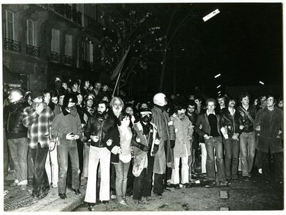 null France Manifestations d'extrême gauche, 1975-1978. Huit tirages argentiques...