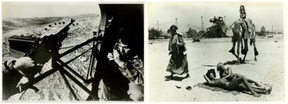 Micha Bar-Am (né en 1930) Deux photographies Israël vers 1970. Militaires surveillant...