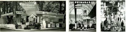 null Salon des Arts ménagers, vers 1955. Dix photographies d'époque, formats divers...