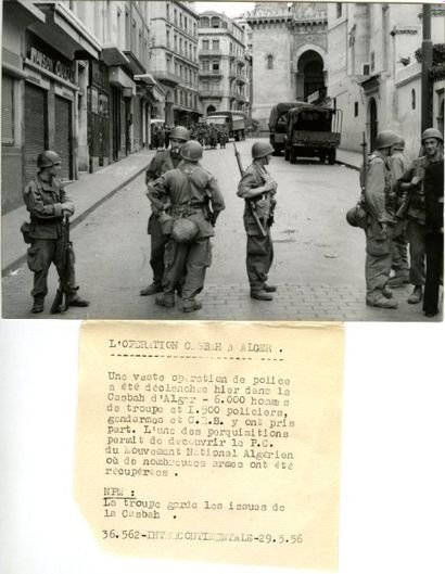 null Algérie libre, 1956-1962. FLN, arrestations, manifestations, procès, votes,...