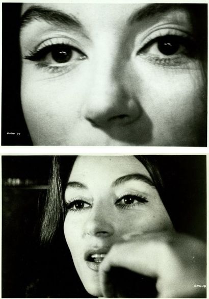 null Anouk Aimée, photographie pour le film Un homme une femme, 1966. Deux tirages...